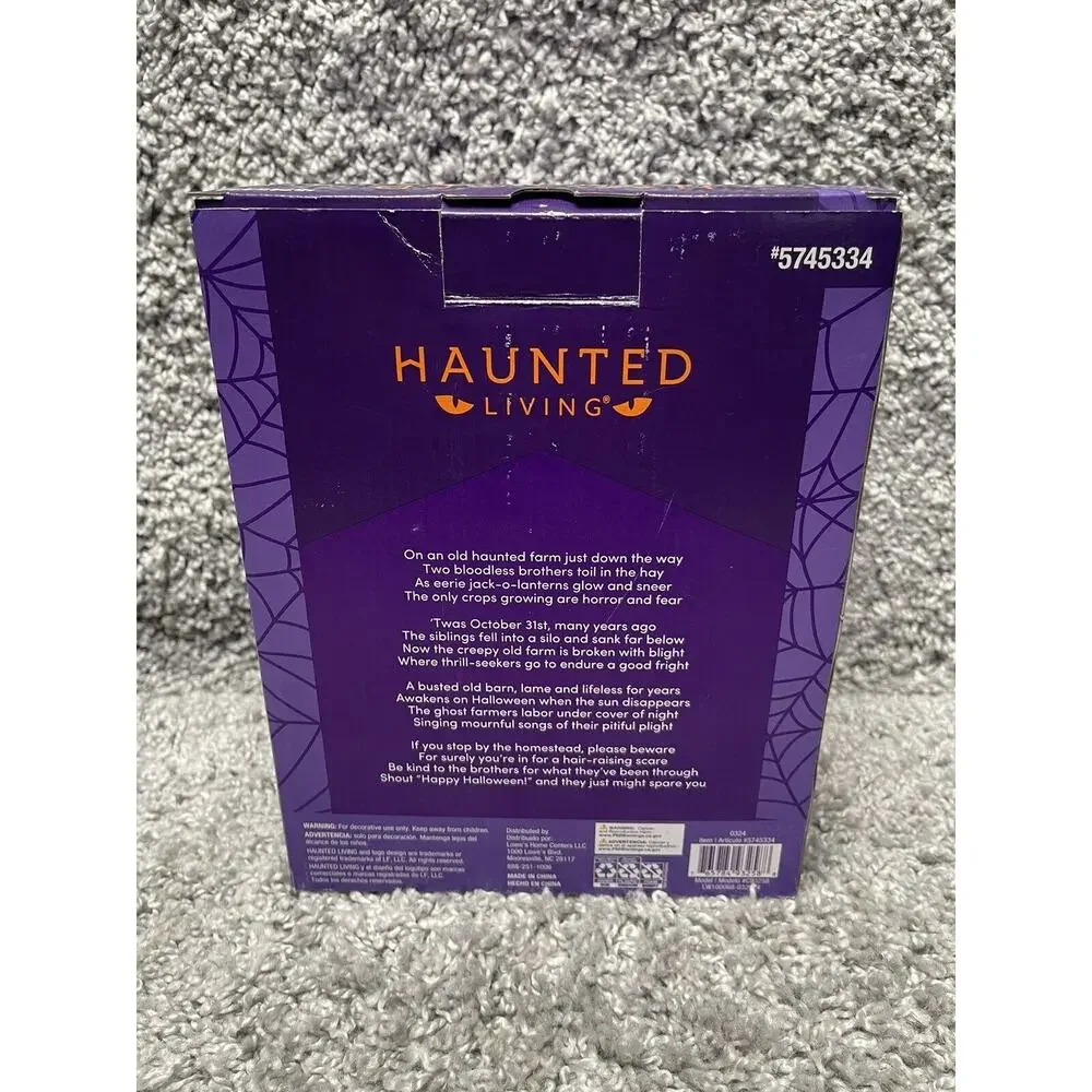 Haunted Living 7.5 In Spooky Farm Led Lights Indoor Use Home Decoration